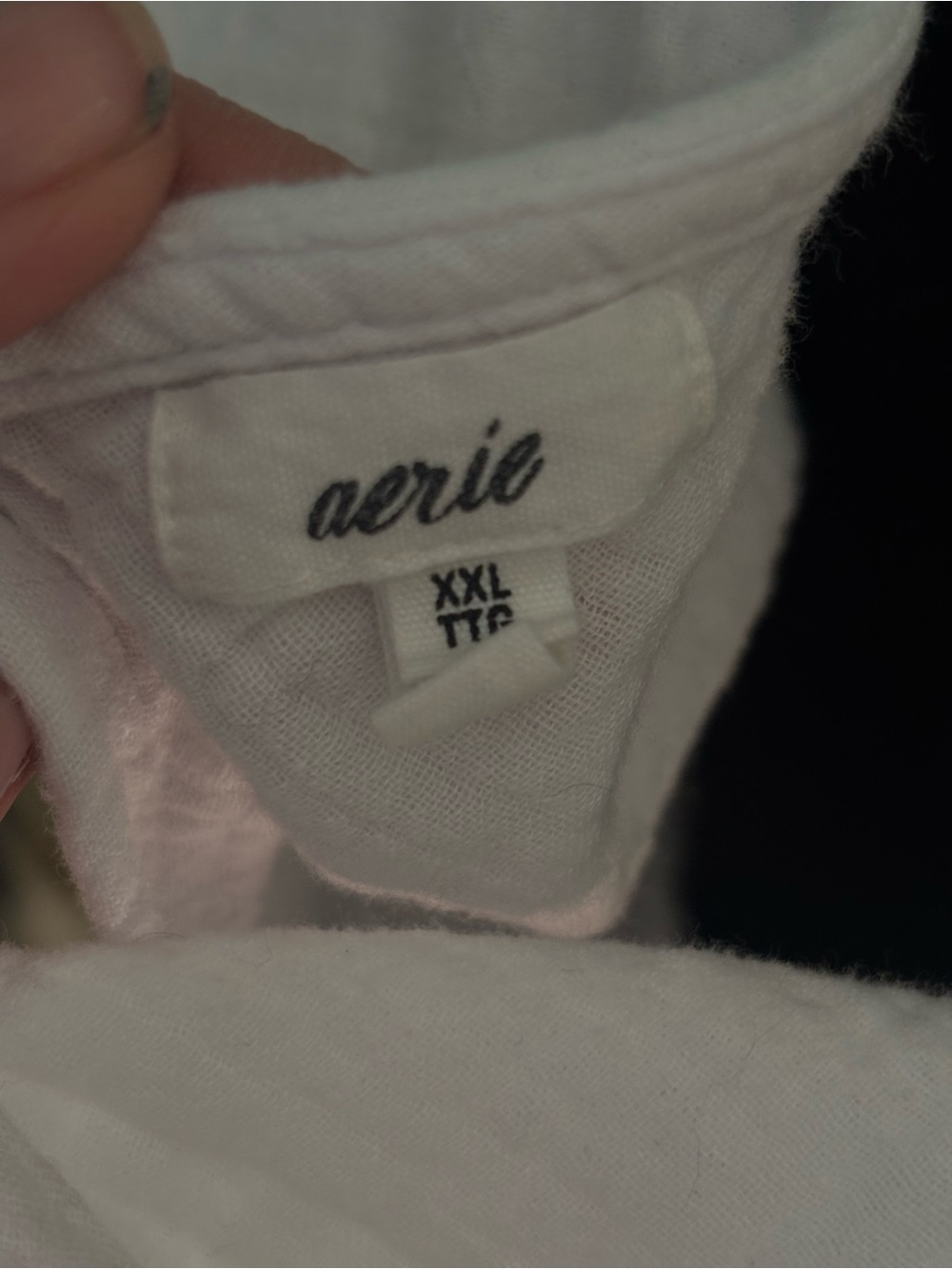 Aerie White Gauze Babydoll Mini Dress | XXL | Boho Cottagecore - Picture 3 of 4
